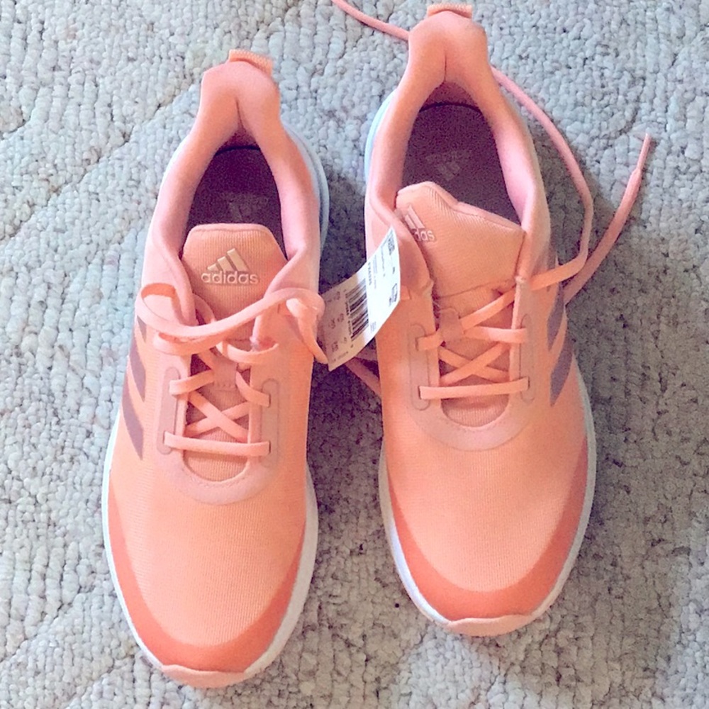 🌟 Last chance sale! 💜 Adidas Cloudfoam peach colored sneakers! Size 7🍑 - Picture 1 of 9